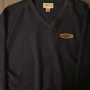 University of Michigan V-neck sweater